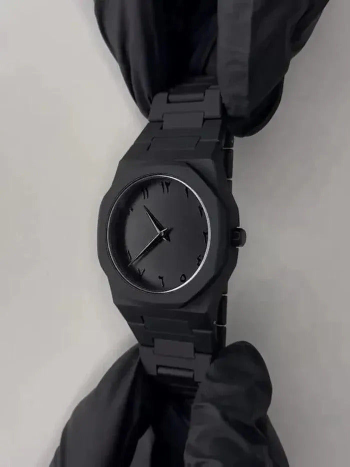 Aura Black Arabic Watch