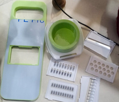 Stainless Steel Multifunctional Vegetable Cutter Grater For Vegetables Slicers Shredders Peeler Carrot Fruit Vegetable Cutting Kitchen Tool.(Random Color )