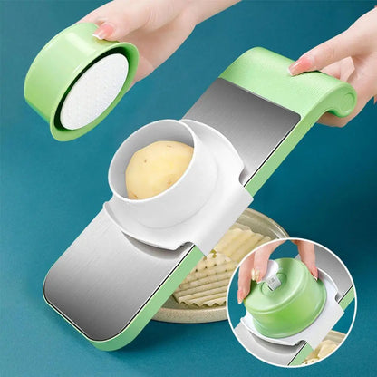 Stainless Steel Multifunctional Vegetable Cutter Grater For Vegetables Slicers Shredders Peeler Carrot Fruit Vegetable Cutting Kitchen Tool.(Random Color )